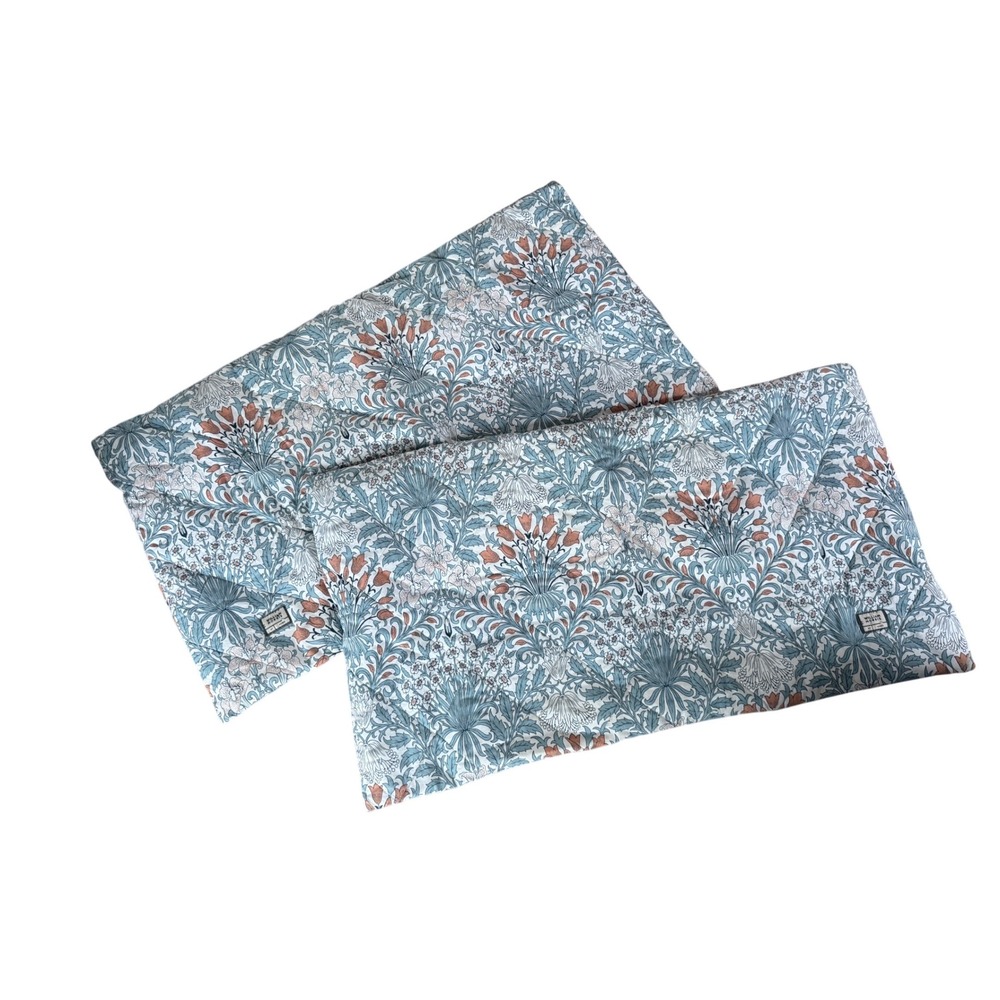 William Morris at home blue floral print king size pillow cases